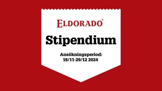 Eldorado Stipendium Ansökningsperiod 18/11-29/12 2024